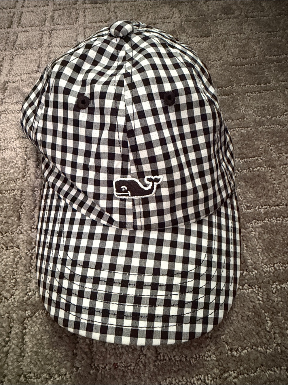 Vineyard Vines Gingham Baseball Cap